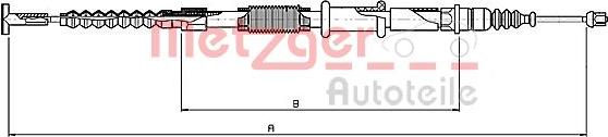 Metzger 1651.21 - Tirette à câble, frein de stationnement cwaw.fr