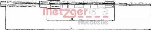 Metzger 10.9030 - Tirette à câble, frein de stationnement cwaw.fr