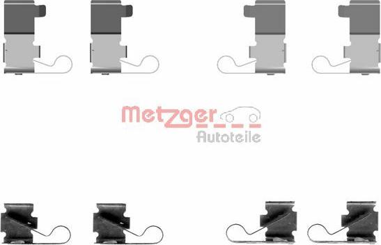 Metzger 109-1699 - Kit d'accessoires, plaquette de frein à disque cwaw.fr