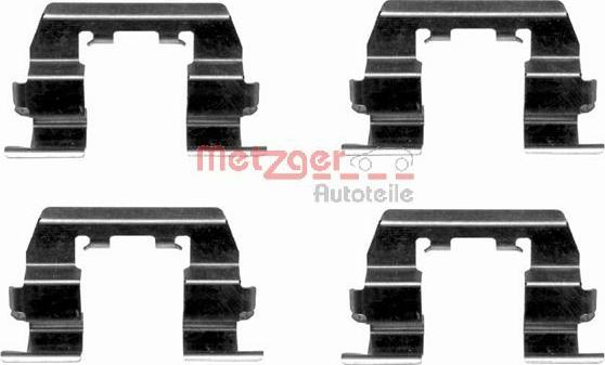 Metzger 109-1669 - Kit d'accessoires, plaquette de frein à disque cwaw.fr