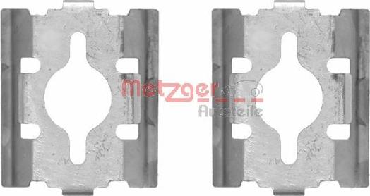 Metzger 109-1600 - Kit d'accessoires, plaquette de frein à disque cwaw.fr