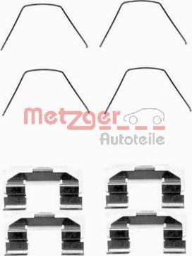 Metzger 109-1607 - Kit d'accessoires, plaquette de frein à disque cwaw.fr