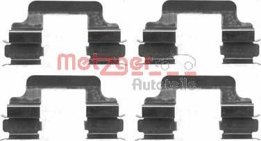 Metzger 109-1610 - Kit d'accessoires, plaquette de frein à disque cwaw.fr