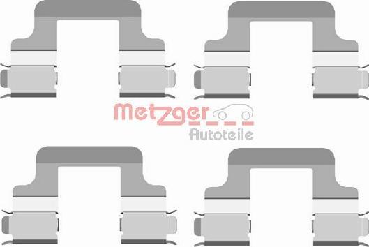 Metzger 109-1679 - Kit d'accessoires, plaquette de frein à disque cwaw.fr