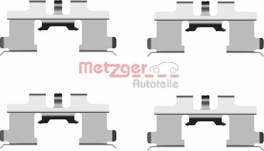 Metzger 109-1677 - Kit d'accessoires, plaquette de frein à disque cwaw.fr