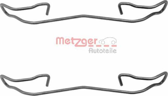 Metzger 109-1187 - Kit d'accessoires, plaquette de frein à disque cwaw.fr