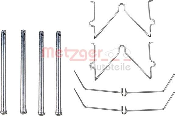 Metzger 109-1129 - Kit d'accessoires, plaquette de frein à disque cwaw.fr