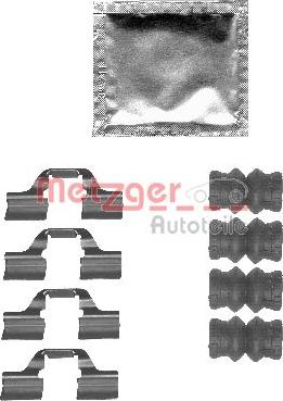 Metzger 109-1827 - Kit d'accessoires, plaquette de frein à disque cwaw.fr