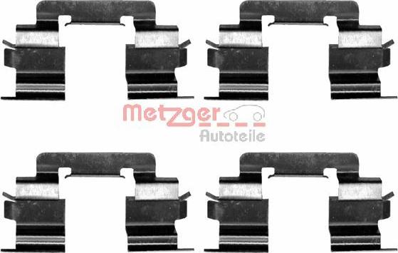 Metzger 109-1216 - Kit d'accessoires, plaquette de frein à disque cwaw.fr