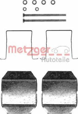 Metzger 109-1237 - Kit d'accessoires, plaquette de frein à disque cwaw.fr