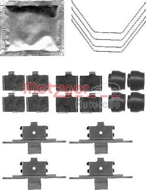 Metzger 109-1791 - Kit d'accessoires, plaquette de frein à disque cwaw.fr