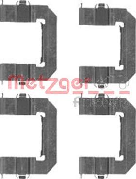 Metzger 109-1761 - Kit d'accessoires, plaquette de frein à disque cwaw.fr