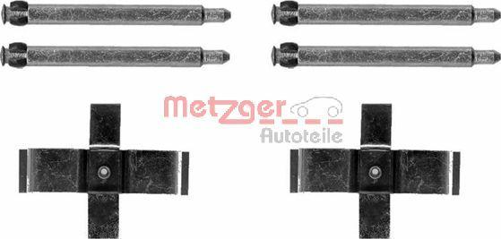 Metzger 109-1713 - Kit d'accessoires, plaquette de frein à disque cwaw.fr