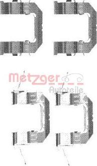 Metzger 109-1722 - Kit d'accessoires, plaquette de frein à disque cwaw.fr