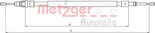 Metzger 10.4523 - Tirette à câble, frein de stationnement cwaw.fr