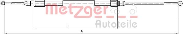 Metzger 10.4159 - Tirette à câble, frein de stationnement cwaw.fr