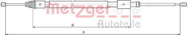 Metzger 10.4716 - Tirette à câble, frein de stationnement cwaw.fr