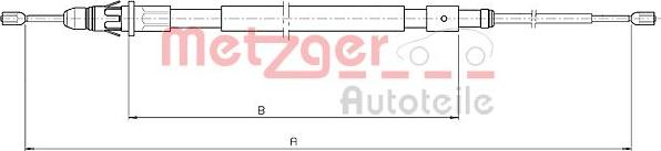 Metzger 10.4717 - Tirette à câble, frein de stationnement cwaw.fr