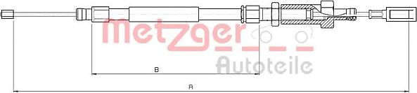 Metzger 10.4726 - Tirette à câble, frein de stationnement cwaw.fr