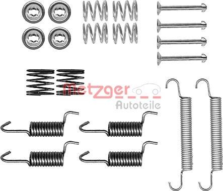 Metzger 105-0899 - Kit d'accessoires, mâchoires de frein de stationnement cwaw.fr