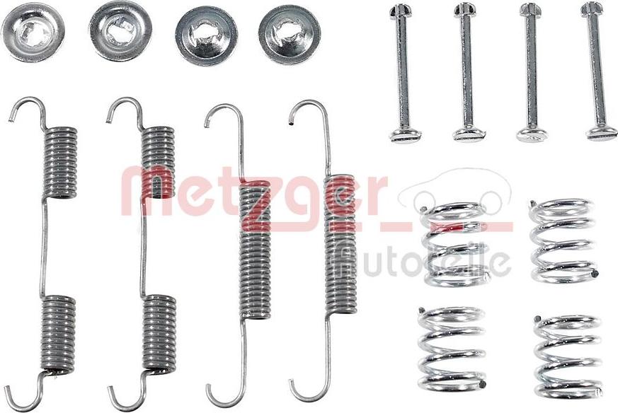 Metzger 105-0896 - Kit d'accessoires, mâchoires de frein de stationnement cwaw.fr