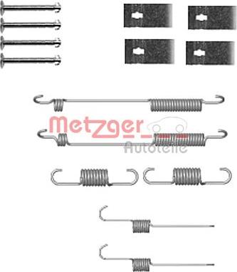 Metzger 105-0846 - Kit d'accessoires, mâchoire de frein cwaw.fr