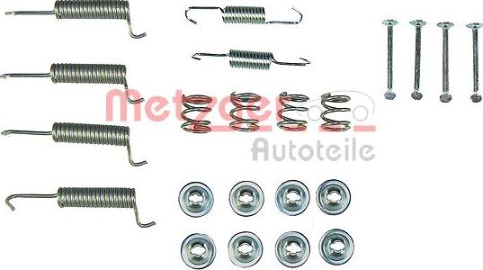 Metzger 105-0821 - Kit d'accessoires, mâchoires de frein de stationnement cwaw.fr