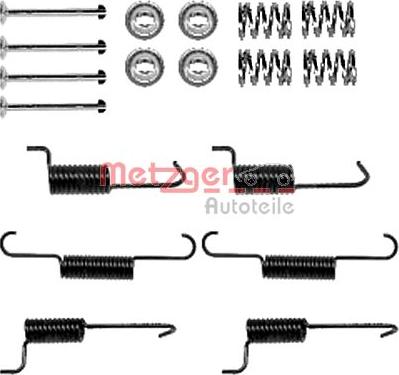 Metzger 105-0823 - Kit d'accessoires, mâchoires de frein de stationnement cwaw.fr