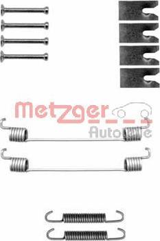 Metzger 105-0827 - Kit d'accessoires, mâchoire de frein cwaw.fr