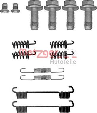 Metzger 105-0878 - Kit d'accessoires, mâchoires de frein de stationnement cwaw.fr