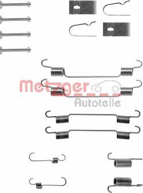 Metzger 105-0722 - Kit d'accessoires, mâchoire de frein cwaw.fr