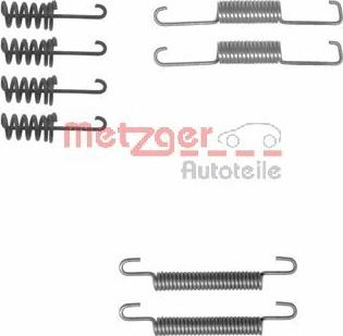 Metzger 105-0774 - Kit d'accessoires, mâchoires de frein de stationnement cwaw.fr