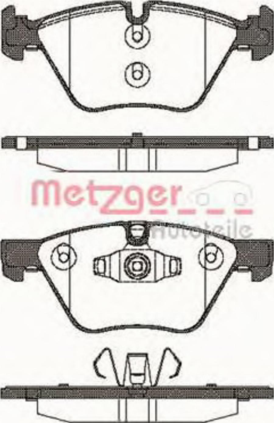 Metzger 105210 - Kit de plaquettes de frein, frein à disque cwaw.fr