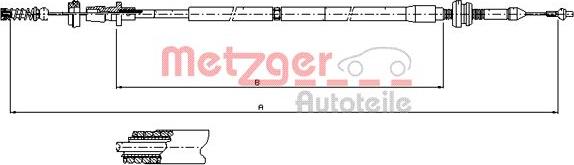 Metzger 10.0904 - Câble d'accélération cwaw.fr