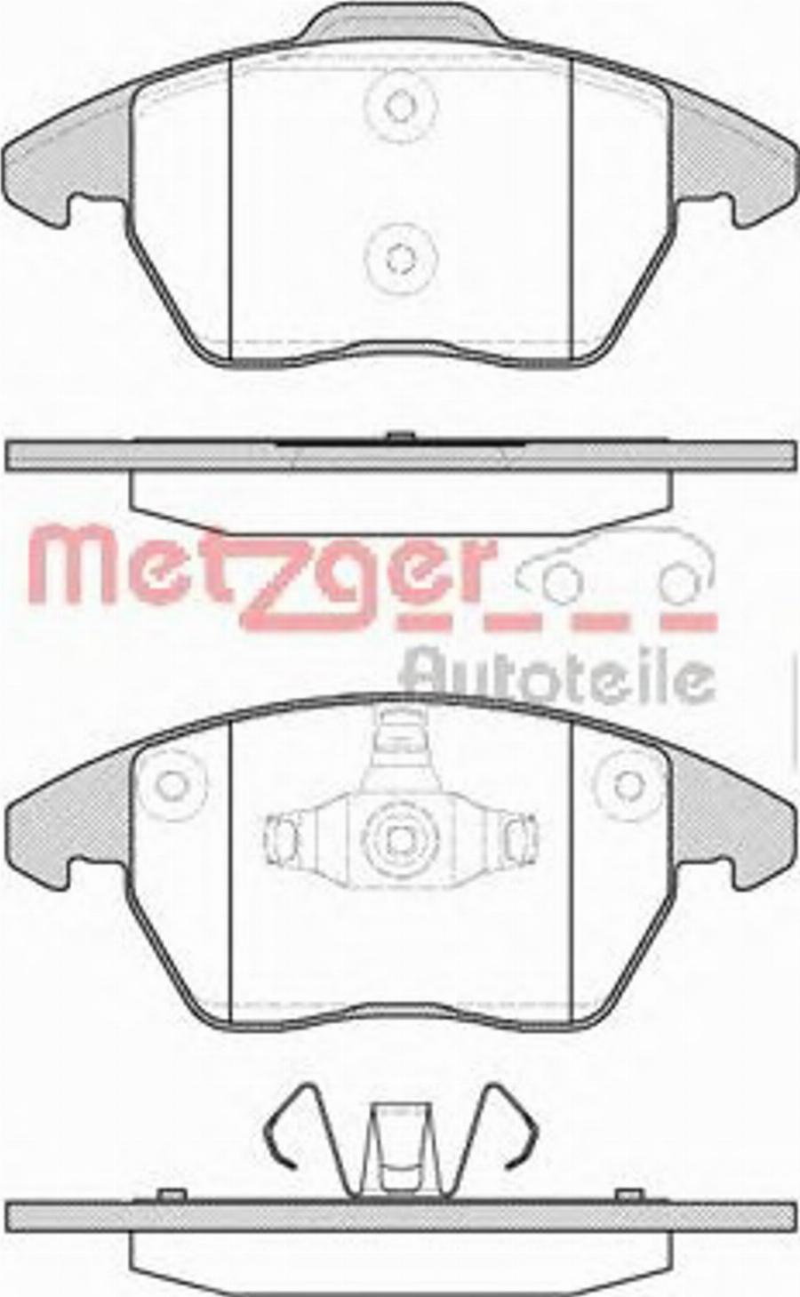 Metzger 103010 - Kit de plaquettes de frein, frein à disque cwaw.fr