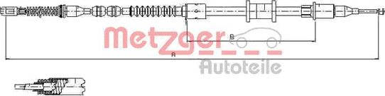 Metzger 11.5923 - Tirette à câble, frein de stationnement cwaw.fr