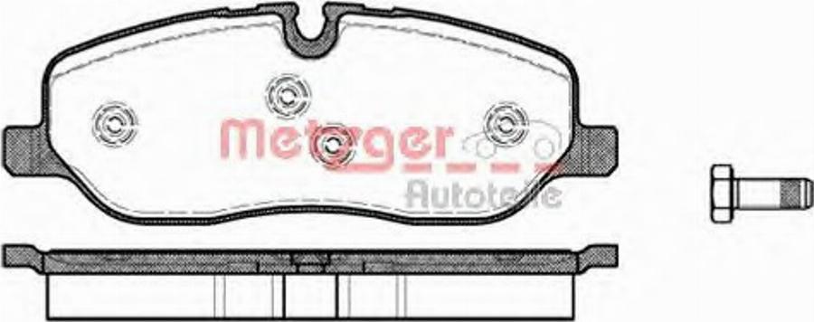 Metzger 115800 - Kit de plaquettes de frein, frein à disque cwaw.fr