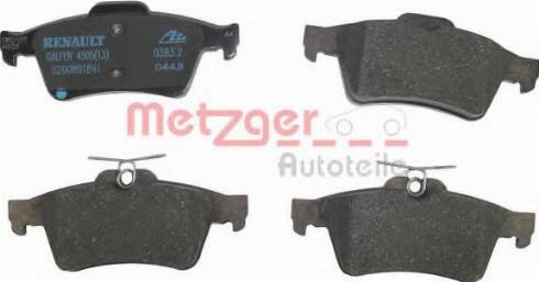 Metzger 1160105 - Kit de plaquettes de frein, frein à disque cwaw.fr