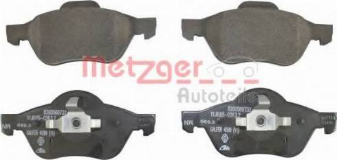 Metzger 1160102 - Kit de plaquettes de frein, frein à disque cwaw.fr