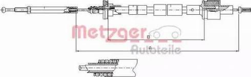 Metzger 11.2435 - Tirette à câble, commande d'embrayage cwaw.fr