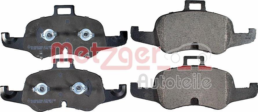 Metzger 1170982 - Kit de plaquettes de frein, frein à disque cwaw.fr