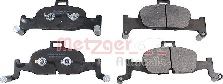 Metzger 1170973 - Kit de plaquettes de frein, frein à disque cwaw.fr