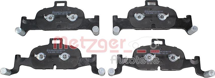 Metzger 1170973 - Kit de plaquettes de frein, frein à disque cwaw.fr