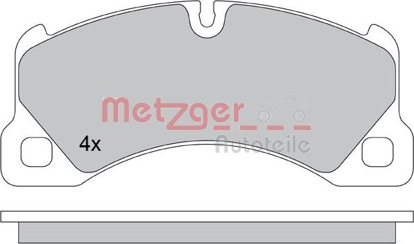 Metzger 1170445 - Kit de plaquettes de frein, frein à disque cwaw.fr