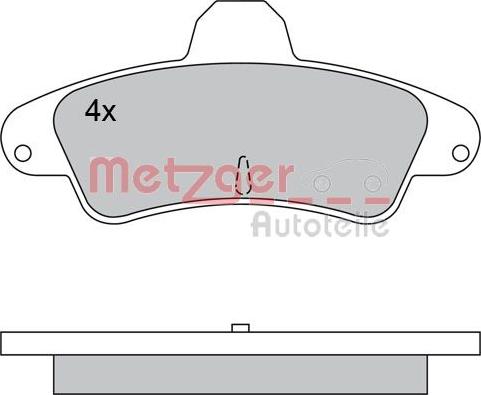 Metzger 1170430 - Kit de plaquettes de frein, frein à disque cwaw.fr