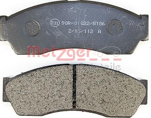 Metzger 1170590 - Kit de plaquettes de frein, frein à disque cwaw.fr