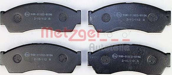 Metzger 1170590 - Kit de plaquettes de frein, frein à disque cwaw.fr