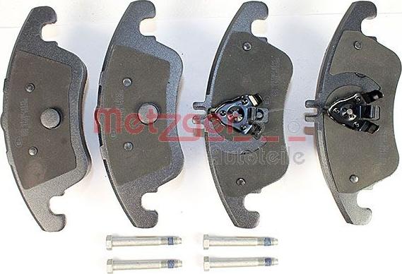 Metzger 1170509 - Kit de plaquettes de frein, frein à disque cwaw.fr