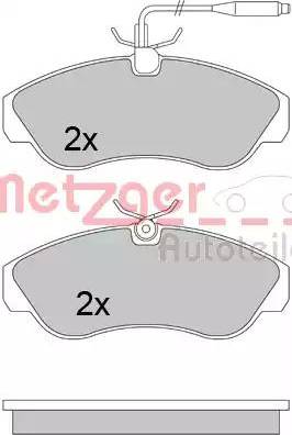 Metzger 1170516 - Kit de plaquettes de frein, frein à disque cwaw.fr