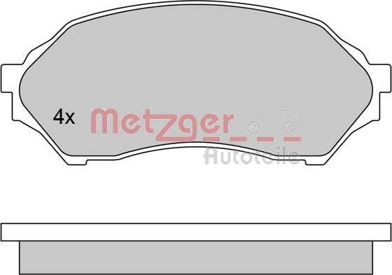 Metzger 1170518 - Kit de plaquettes de frein, frein à disque cwaw.fr